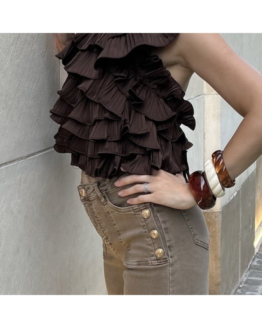 Bracelet JONC beige ou marron