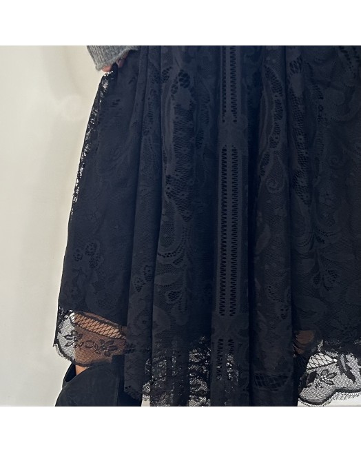 Jupe en dentelle MIRANDA NOIR