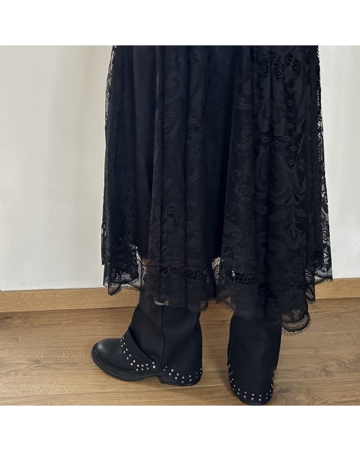 Jupe en dentelle MIRANDA NOIR